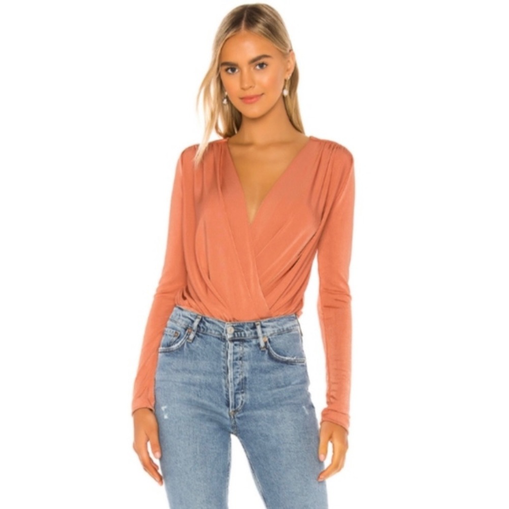 Free People Plunge Neck Bodysuit